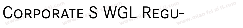 Corporate S WGL Regu字体转换